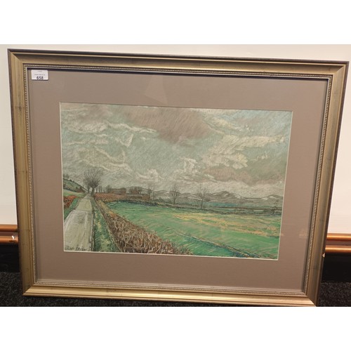 639 - J A Conlan 72
Original Pastel Titled 'Loch Leven', frame 60cm x 76cm.