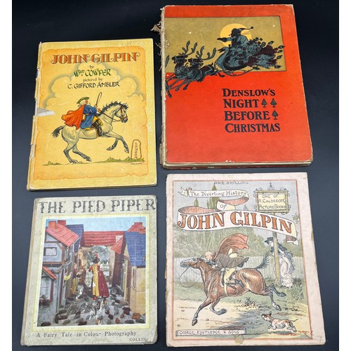 704 - Four various children's books: The Pied Piper of Hamelin- copyright 1944- produced by Adprint Limite... 