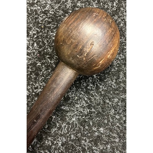 549 - Antique African Knobkerrie war club. [61cm in length]