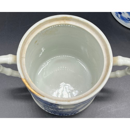 603 - A Collection of Chinese blue and white porcelain wares. Kangxi Nian Zhi - 