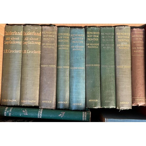 715 - A Quantity of books; Raiderland all about Grey Galloway by S.R. Crockett. Memories of the Month by S... 