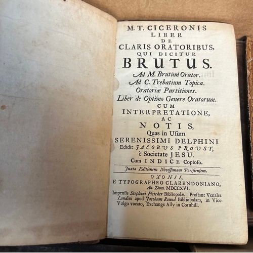 717 - A Quantity of 18th/ 19th century books; Scots Magazine- 1746. Novum Testamentum Graece- Adamus Dicki... 