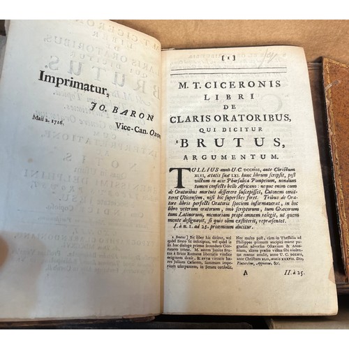 717 - A Quantity of 18th/ 19th century books; Scots Magazine- 1746. Novum Testamentum Graece- Adamus Dicki... 