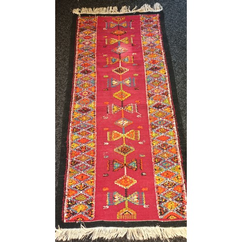 734 - Hand made Persian runner [220x58cm]