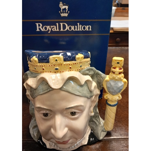 874 - A Collection of Ten Royal Dolton Toby Jugs to include Captain Bligh, Sam Johnson, Porhos, a signed N... 