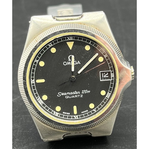 517 - 1980's Gent's Omega Seamsater 120m Quartz wristwatch. [Needs a new battery]