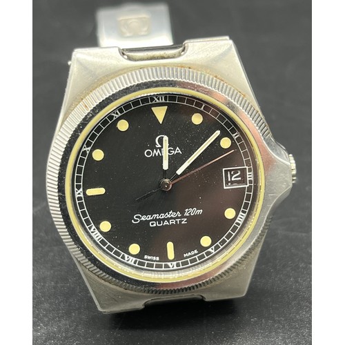 517 - 1980's Gent's Omega Seamsater 120m Quartz wristwatch. [Needs a new battery]