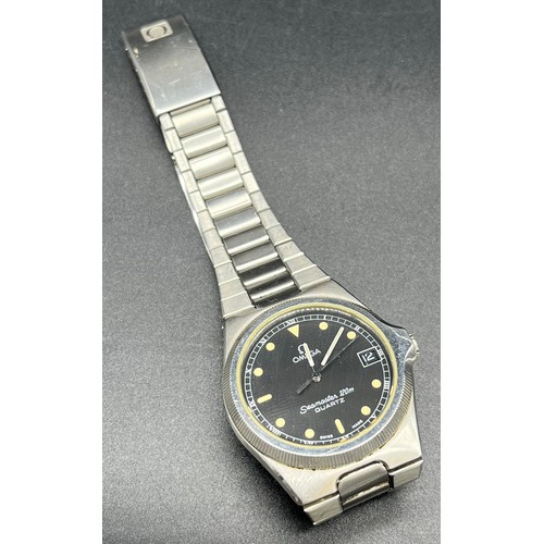 517 - 1980's Gent's Omega Seamsater 120m Quartz wristwatch. [Needs a new battery]