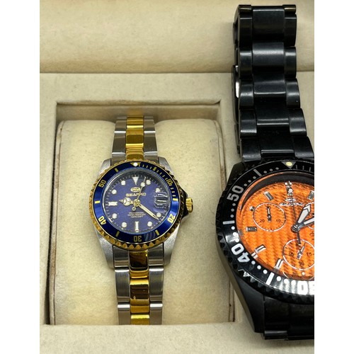 523 - Gent's Seapro Scorpion 300m wristwatch together with a ladies Seapro Professional wristwatch with bo... 