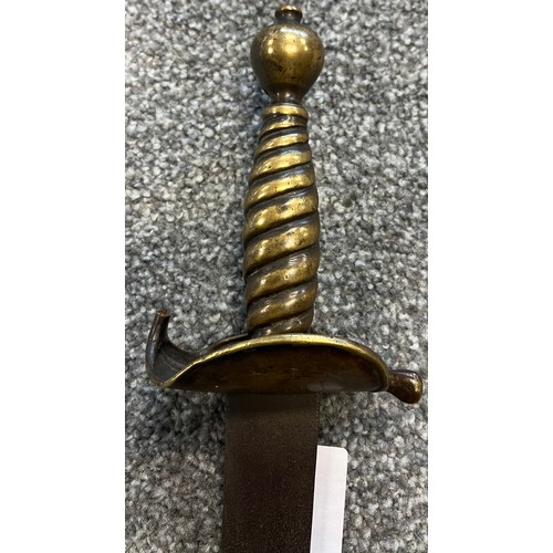 732 - 19th century antique sword with crested moon and three star marking. [74cm in length]