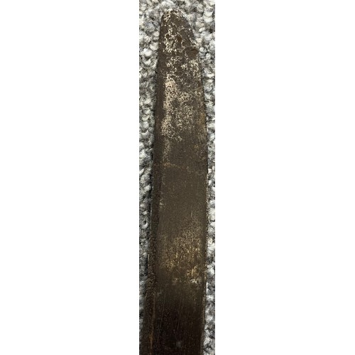 732 - 19th century antique sword with crested moon and three star marking. [74cm in length]