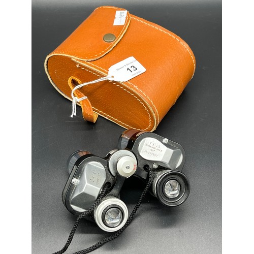 13 - Vintage Orion Binoculars 7x25 extra wide angle 10.0, No. 278507. [Missing eye sight rest] Comes with... 