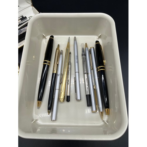 26 - A Quantity of mixed vintage pens and revolving pencils. includes Waterman Paris pencil, Sheaffer mat... 
