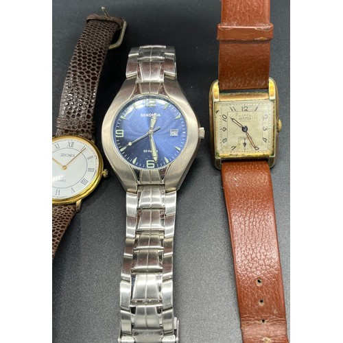 19A - Four various wrist watches to include Sekonda, Super Roamer, Sekonda Quartz and Elger