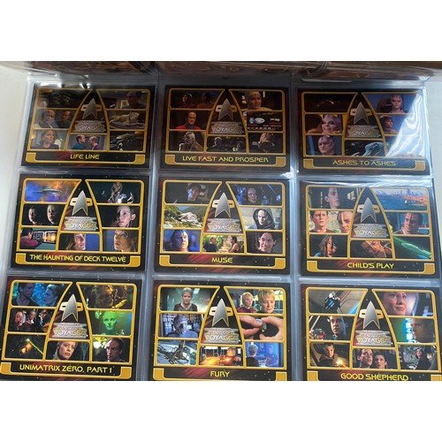 81 - A Collection of star trek voyager cards , 2 star trek enterprise ship diagram s and collection of st... 