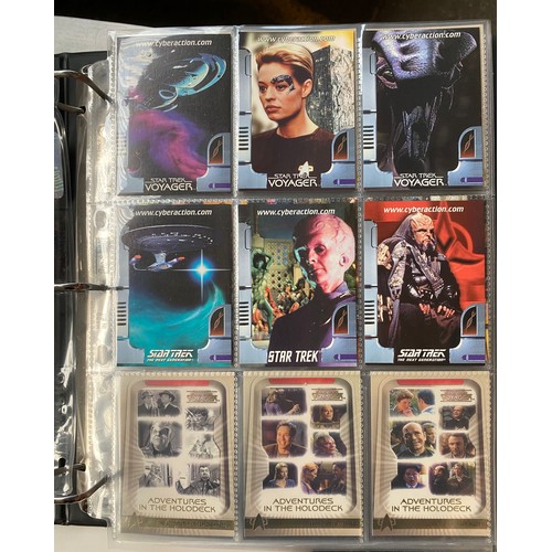 81 - A Collection of star trek voyager cards , 2 star trek enterprise ship diagram s and collection of st... 