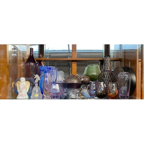 67 - A Large Collection of art glass to include Caithness , Fenton glass etc