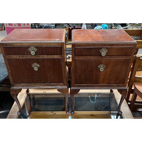 341 - A Pair of Deco style bedside cabinets