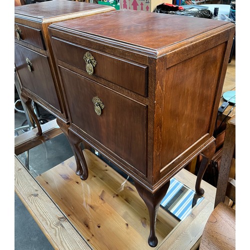 341 - A Pair of Deco style bedside cabinets