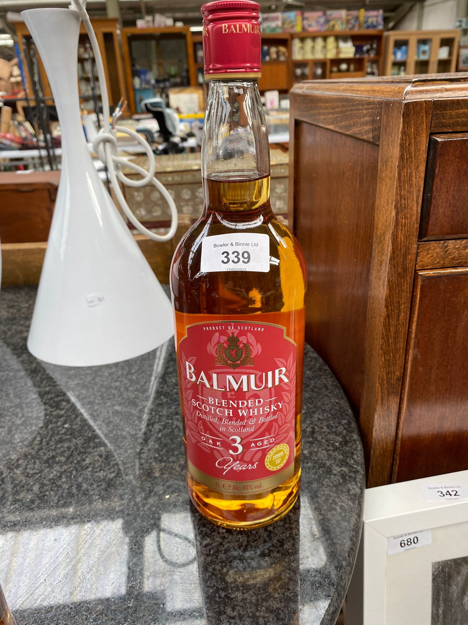 1 litre bottling of Queen Margot Blended Scotch Whisky- oak aged 3