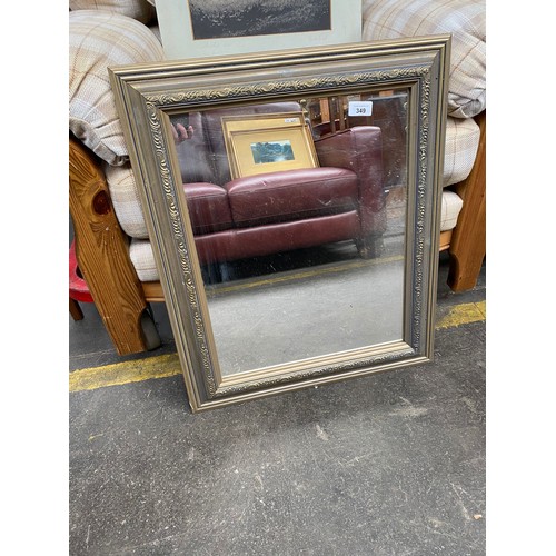 349 - Contemporary gilt framed mirror