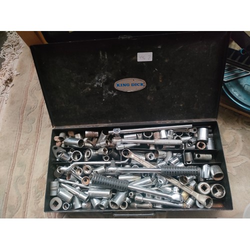 496Z - A Large selection of good quality tools to include Socket sets. mitre saw and various tool boxes ful... 