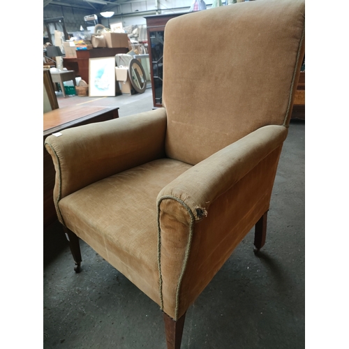 195 - 19th century gentleman's arm chair