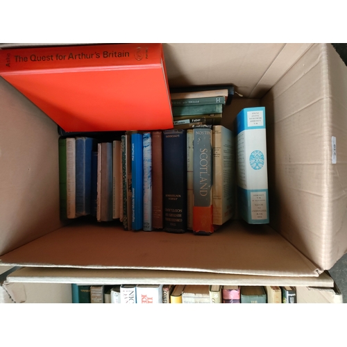 230 - 3 boxes of books includes antique books etc