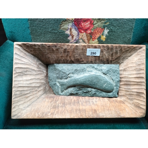 290 - Arts and crafts fish plaque