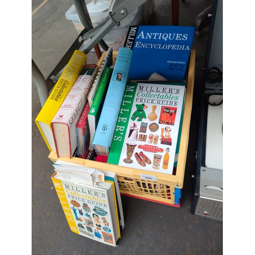 297 - Box of antique reference books