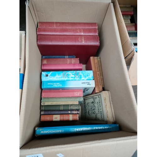 314 - 2 Boxes of antique books