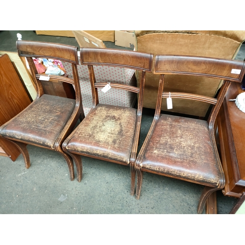 341 - 3 antique dinning rooms chairs