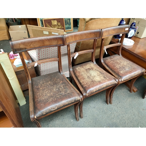 341 - 3 antique dinning rooms chairs