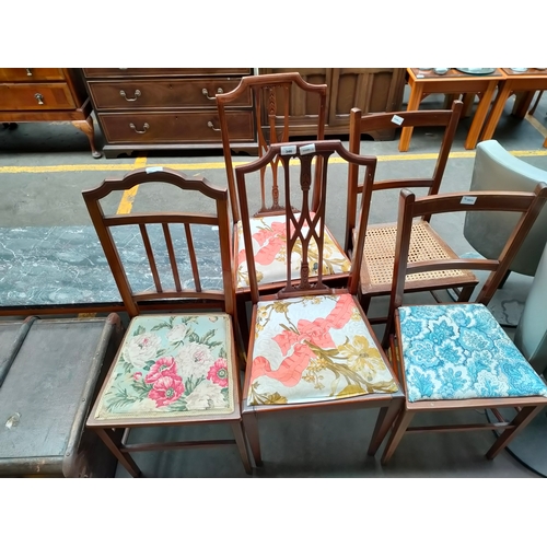 346 - Selection of 19th century various chairs