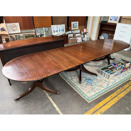 373D - Large mahogany dinning room table