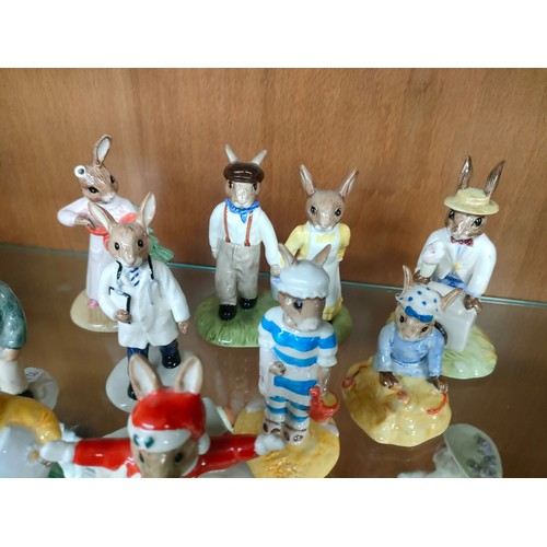 130 - A Collection of royal doulton bunnykins includes easter greetings, Christmas surprise etc [1 as foun... 