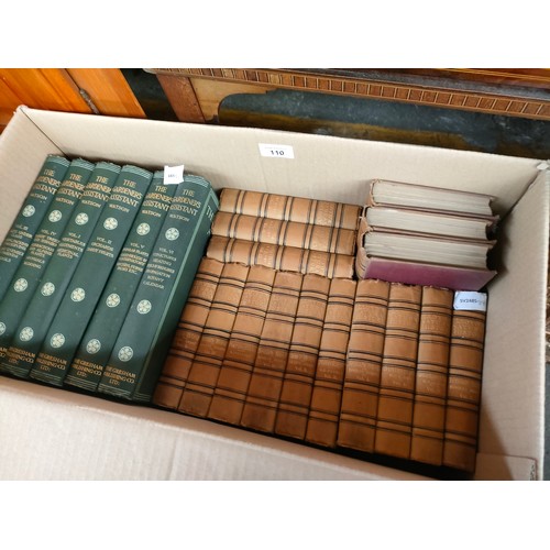 110 - Box of old gardening books, Lloyds natural history books etc