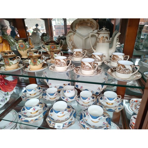 103 - Paragon Victorian tea service, Noritake tea service together with other