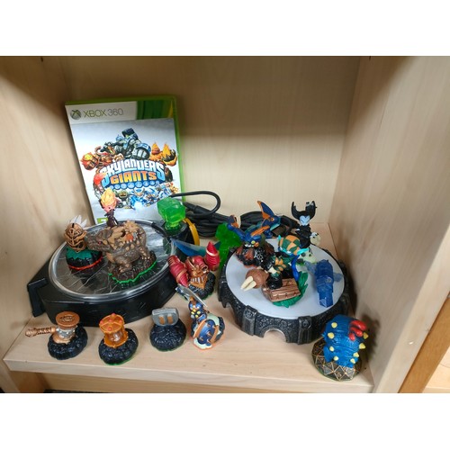 101 - 3 Shelf of Skylanders figures