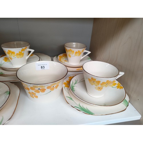 83 - Art deco Pheonix ware tea service