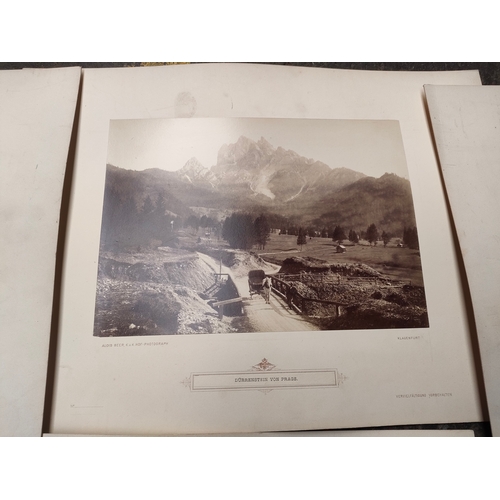 388 - Selection of vintage Austrian pictures includes Heligenblut, durrenstein Von Prags etc