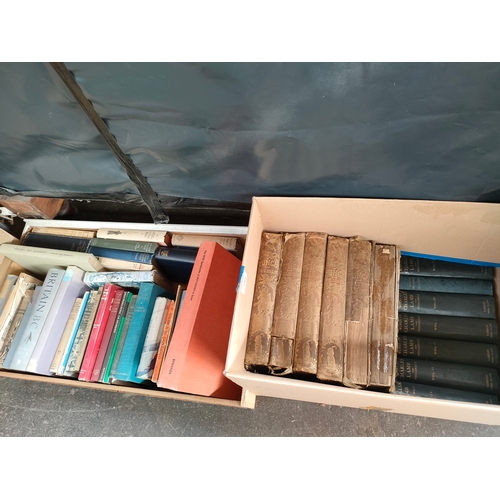 436 - 2 Boxes of antique books