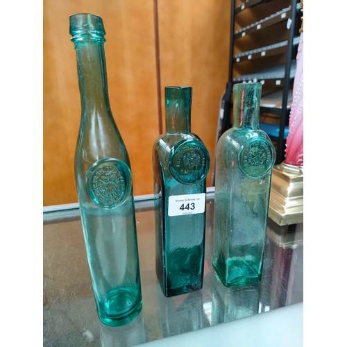 443 - 3 Vintage DRIOLI MARASCHINO bottles