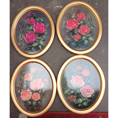 445D - A lot of collectors plates along with German floral plaques