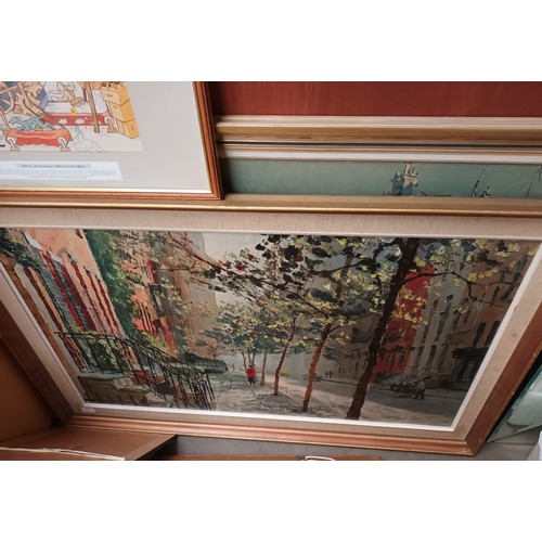 445J - Large collection of various prints, paintings, engravings