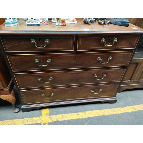 413 - Antique Chest of drawers  with draping handles