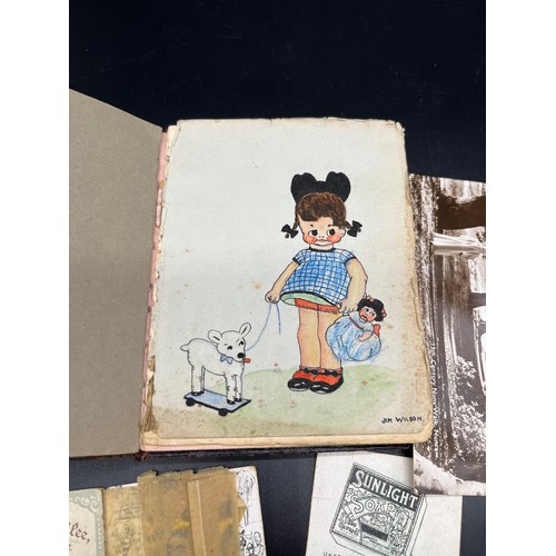 27 - A Vintage 1930's autograph book containing various comical art works by Jack Wilson.