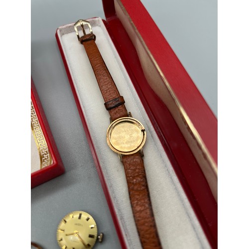 61 - Sekonda 17 jewels watch with box together with a 9ct yellow gold Gradus 17 jewels watch with box. Bo... 