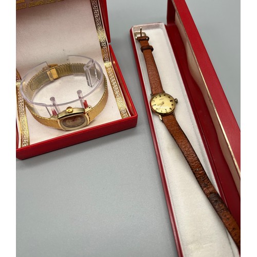 61 - Sekonda 17 jewels watch with box together with a 9ct yellow gold Gradus 17 jewels watch with box. Bo... 