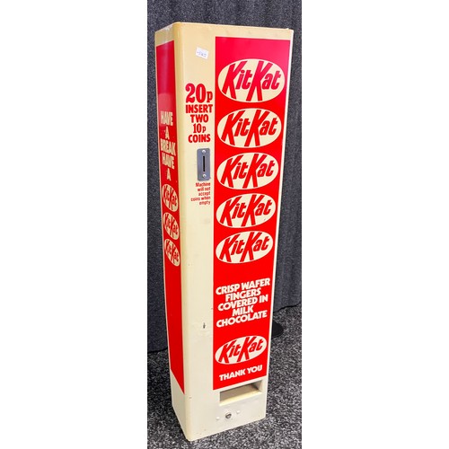 1070 - Vintage wall hanging Kit Kat Chocolate Biscuit vendor machine. [90cm high]